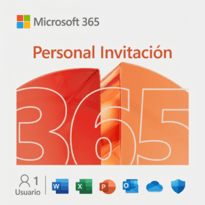 Microsoft Office 365 Personal | Invitación | 5 Dispositivos | 12 Meses | 1 TB OneDrive