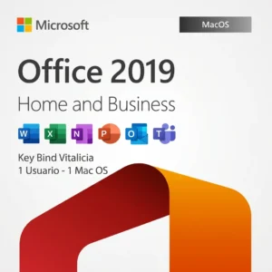 Microsoft Office 2019 Home & Business | Bind | 1 macOS | Vitalicia