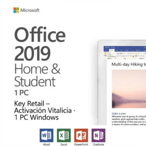 Microsoft Office 2019 Home & Student | Retail | 1 PC Windows | Vitalicia