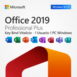 Microsoft Office 2019 Professional Plus | Bind | 1 PC Windows | Vitalicia