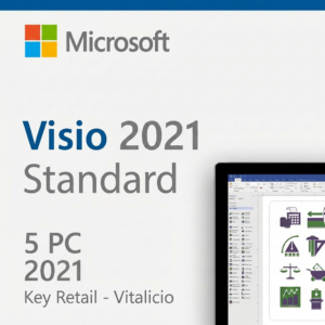 Microsoft Visio 2021 Standard | Retail | 5 PC Windows | Vitalicia