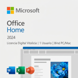 Microsoft Office 2024 Home | Bind | 1 PC/macOS | Vitalicia | 1 Usuario