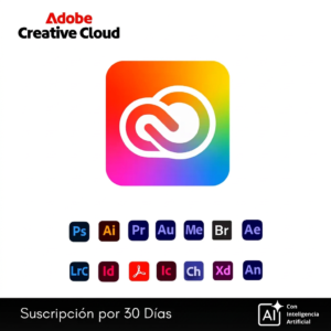 Adobe Creative Cloud Pro | Cuenta Privada | 2 PC/macOS | 30 Días