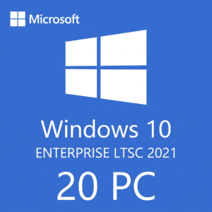 Microsoft Windows 10 Enterprise LTSC 2021 | Retail | 20 PC | Vitalicia