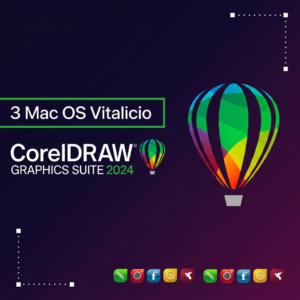 CorelDRAW Graphics Suite 2024 | Vitalicia | 3 macOS