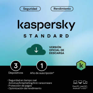 Kaspersky Standard | Retail | 3 Dispositivos | 12 Meses