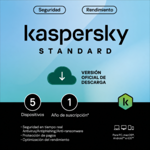 Kaspersky Standard | Retail | 5 Dispositivos | 12 Meses