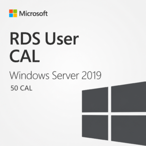 Microsoft Windows Server 2019 RDS User CAL | 50 CAL | Retail | Vitalicia