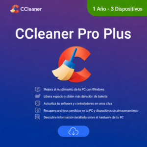 CCleaner Professional Plus | Digital | 3 Dispositivos | 12 Meses