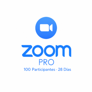 Zoom Pro | 100 Participantes | Actualización | 28 Días