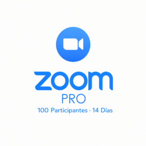 Zoom Pro | 100 Participantes | Actualización | 14 Días