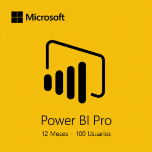 Microsoft Power BI Pro | Bind | 100 Usuarios | 12 Meses | PC/Mac