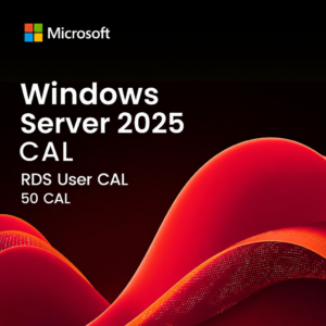 Microsoft Windows Server 2025 RDS User CAL | 50 Licencias | Retail | Vitalicia