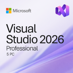 Microsoft Visual Studio 2026 Pro | Retail | 5 PC | Vitalicia