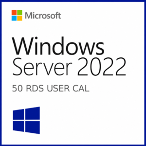 Microsoft Windows Server 2022 RDS User CAL | 50 CAL | Retail | Vitalicia