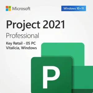 Microsoft Project 2021 Professional | Retail | 5 PC | Vitalicia