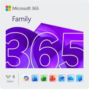 Microsoft Office 365 Family | PIN | 6 Usuarios | 30 Disp. | 12 Meses | Activación VPN.