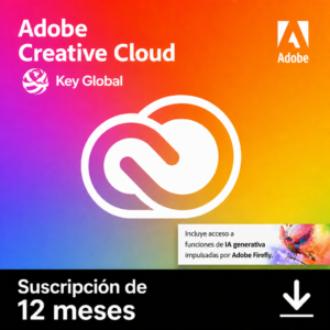 Adobe Creative Cloud Todas las Apps | KEY Global | 1 Usuario | 12 Meses