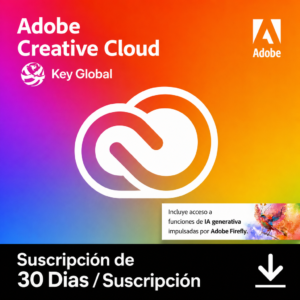 Adobe Creative Cloud Todas las Apps | KEY Global | 1 Usuario | 30 Días