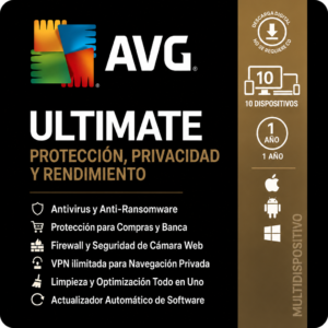 AVG Ultimate Multi-Device | KEY | 10 Dispositivos | 12 Meses