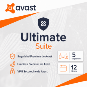 Avast Ultimate Suite | KEY | 5 Dispositivos | 12 Meses