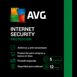 AVG Internet Security | KEY | 5 Dispositivos | 12 Meses