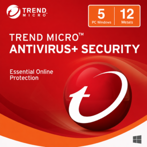 Trend Micro Internet Security | KEY | 5 PC Windows | 12 Meses