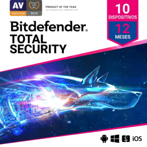 Bitdefender Total Security | KEY | 10 Dispositivos | 12 Meses