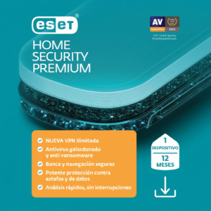 ESET HOME Security Premium | KEY | 1 Dispositivo | Windows, macOS, Android e iOS | 12 Meses