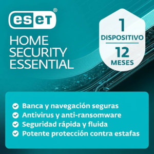 ESET HOME Security Essential | KEY | 1 Dispositivo Windows, macOS, Android e iOS | 12 Meses
