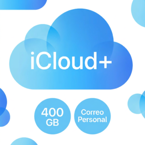iCloud+ 400 GB | Invitación a Correo Personal | 1 Usuario | 12 Meses