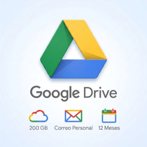 Google Drive 200 GB | Invitación a Correo Personal | 1 Usuario | 12 Meses