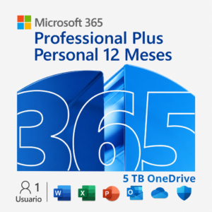 Microsoft Office 365 Professional Plus | Cuenta Privada Nueva | 5 Dispositivos | 5 TB OneDrive | 12 Meses